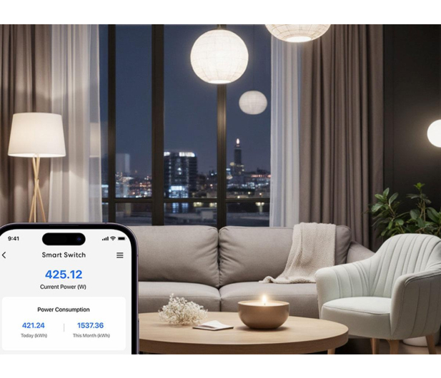 Meross Smart przełącznik ścienny WiFi MSS815MA-UN (Matter) - 1490131 - zdjęcie 2